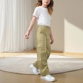 thumbnail image 2 of Adults' Comfortable Casual Loose Pants with Pockets - Solid Color Workwear Style, 2 of 9