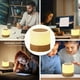 thumbnail image 5 of ZHAOCHENG Luz nocturna, mini lámpara de noche multicolor de 360°, lámpara de noche recargable con brillo ajustable táctil, control remoto, color de grano de madera, 5 of 5