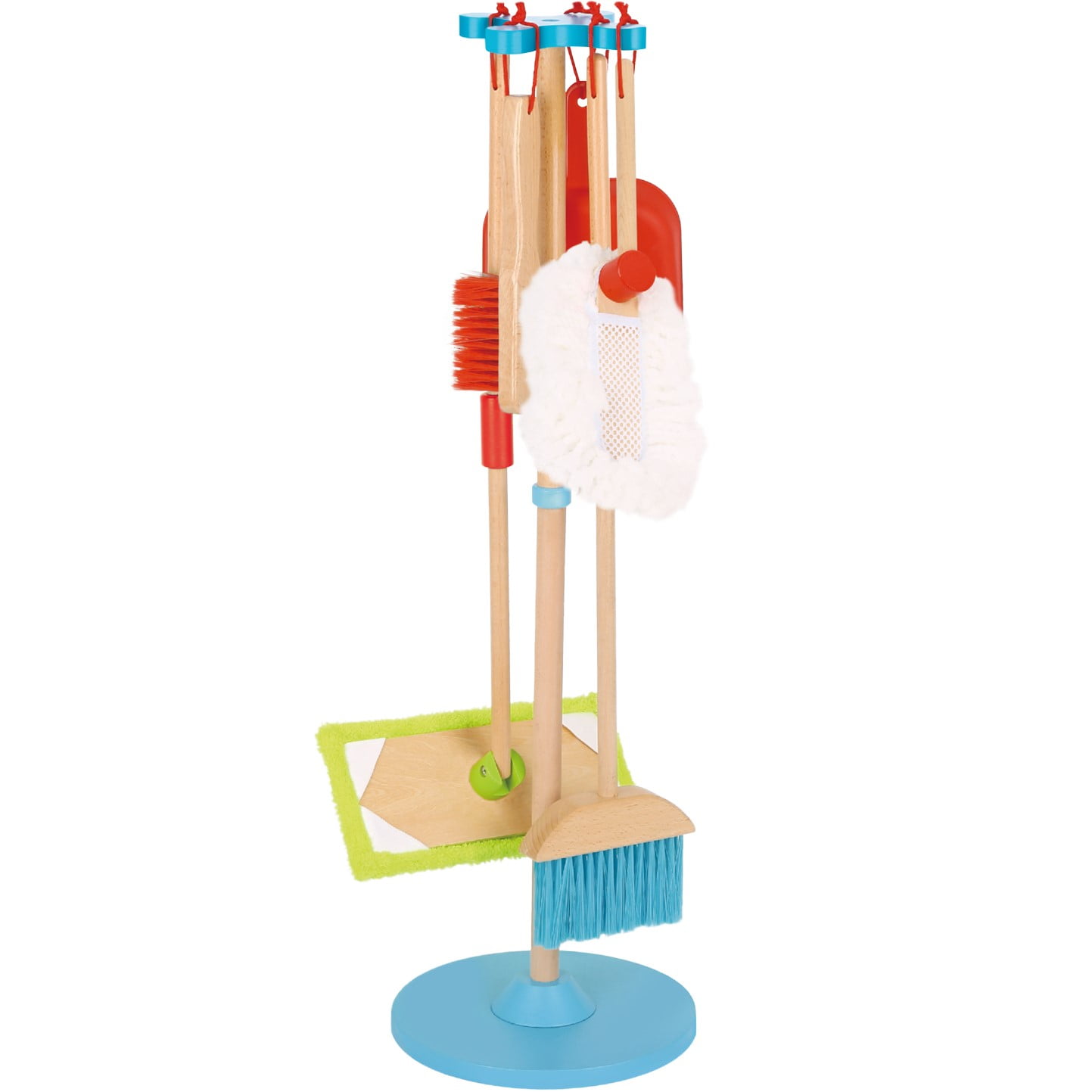 TOOKYLAND Toy Cleaning Play Set 6pcs Includes Broom, Mop, Duster