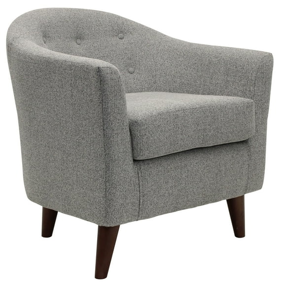 Fox Hill Trading Marissa Accent Chair, Light Gray