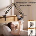 thumbnail image 3 of Tablet Stand Rotatable Phone Stand Long Arm Metal 180° Adjustable Holder For iPad Pro Mini Air Xiaomi Tablet Compatible 4-12.9” Black, 3 of 6