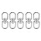 thumbnail image 1 of 5Pcs Swivel Hooks M5 Double Ended 304 Stainless Steel Eye to Eye Shackle Ring Connector, 1 of 5