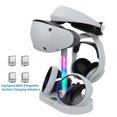 thumbnail image 1 of Station de Recharge à Succion Magnétique pour Manettes Doubles PS VR2 pour Casque PS5 et Console VR, Support de Rangement avec Lumière RGB, 1 of 6