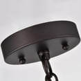 thumbnail image 5 of CHLOE Solbi 6 Light Chrome Large Chandelier Ceiling Fixture 24" Wide, 5 of 11