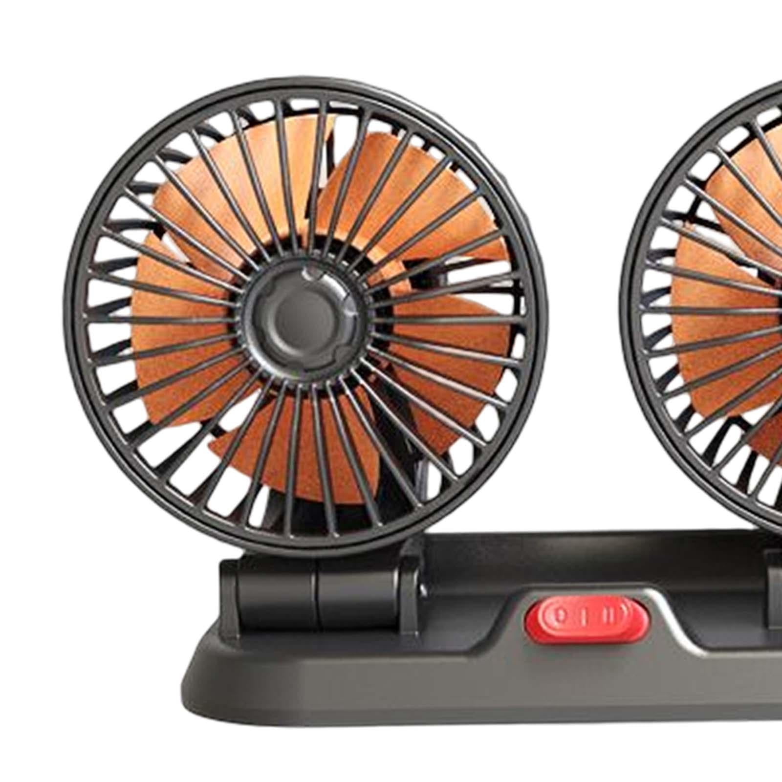 Car Fan 3 Head Automobile Vehicle Fan Auto Car Fans, Air Circulation Fan, for Truck 24V
