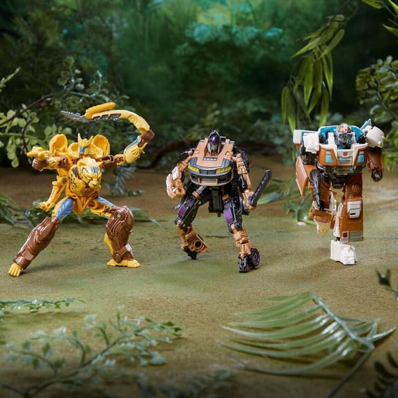 Hasbro Transformers Kids Cheetor Nightbird Wheeljack Action Figures, Plastic Yellow, 12" x 12"
