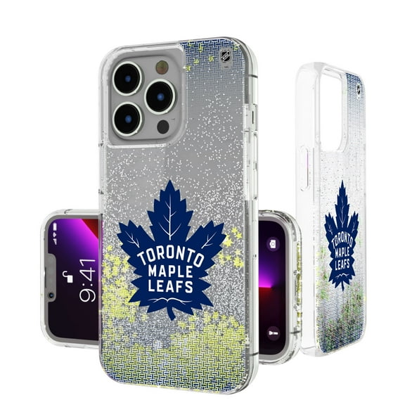 Toronto Maple Leafs Linen Logo iPhone Glitter Case