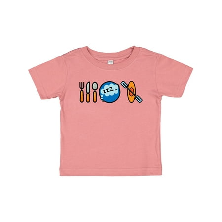 

Inktastic Kayaking Eat Sleep Kayak Gift Baby Boy or Baby Girl T-Shirt