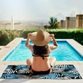 thumbnail image 6 of HBBKVI Tropical Beach Towel 30" × 60", Bath Towels for Pool Beach Travel Camping, Large Absorbent Quick Dry Sand Free Towels, 6 of 7