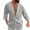 Grey, variant on YUHAOTIN Dress Shirts for Men Big and Tall Dress Shirts for Men Male Plaid Long Sleeve Button Shirt Solid Color Collarless Stand Collar Top