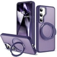 thumbnail image 2 of Dteck Case for Samsung Galaxy S23 Plus,Magnetic Rubber Case Matte PC Mag-Safe with 360°Rotating Invisible Ring Stand Military Grade Shockproof Back Cover for Galaxy S23+,Purple, 2 of 7