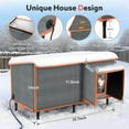thumbnail image 4 of Heated  House for Outside in Winter, Weatherproof Outdoor  House with  Heating Pad,  &Safe Escape Door, Insulated  Shelter with Heater for Feral Barn Cats Kitty, 4 of 7