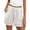 *White, variant on ClodeEU Women's Linen Blend Drawstring Shorts,Casual Elastic Waist Pants with Pockets Gray,Womens Plus XXXL
