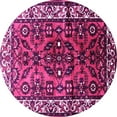 thumbnail image 1 of Ahgly Company Indoor Round Persian Pink Traditional Area Rugs, 8' Round, 1 of 4