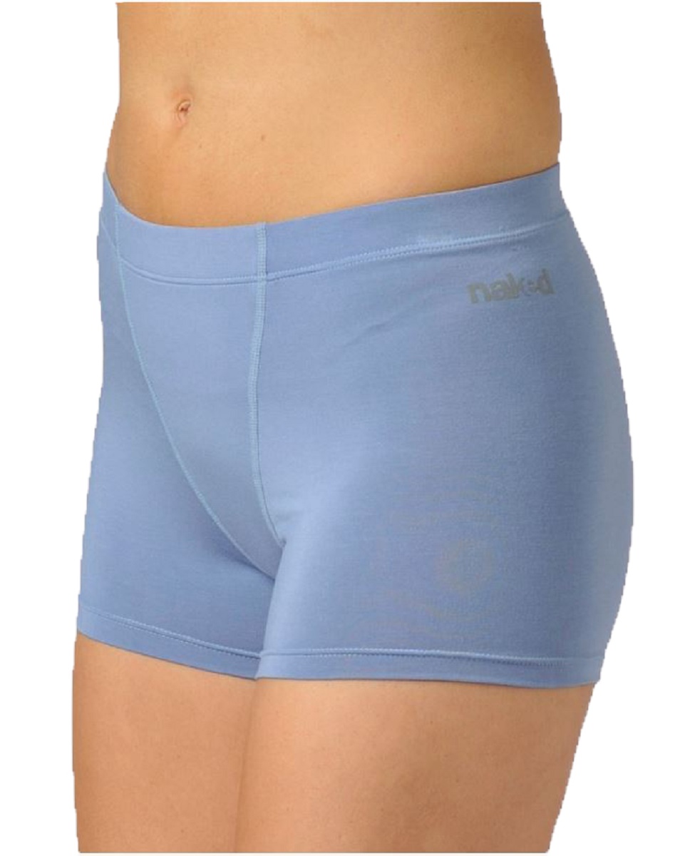 NAKED Brand Women's Luxury Modal Boyshort Panty (Blue Dusk, Medium