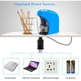 thumbnail image 4 of Electric Pencil Sharpener, Portable Pencil Sharpener Perfect for Kids, Teachers and Artists, Plug & Battery Operated,USB Included, 4 of 6