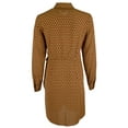 thumbnail image 2 of Women's Printed Button Down Collar Tie Waist Shirt Dress X-Small, 2 of 5
