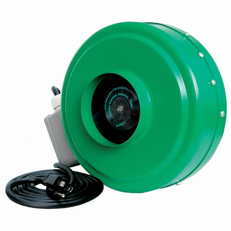 Hydrofarm ACDF4 Active Air 4 Inch Hydroponic Inline Fan with Brackets 165 CFM