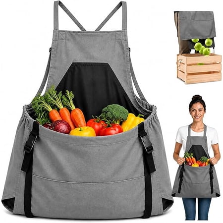 Gardening Apron The Grange Carrier - 1-Second Harvest System Field & Harvest Apron Suitable Woman & Men