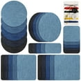 thumbnail image 1 of Autocollant de Patch Lroning Coupe Aléatoire Patch de Réparation pour Genou Autocollant Rond en Denim, 1 of 1