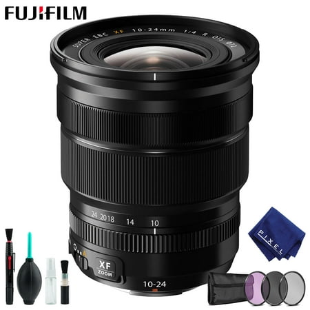 Fuji XF 10-24mm f/4 OIS Lens w/ Cleaning Kit + 72mm Filter Kit (UV, CPL,