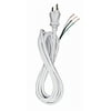 UPC 045923000096 product image for Satco Heavy Duty White 8 Foot Cord Set | upcitemdb.com