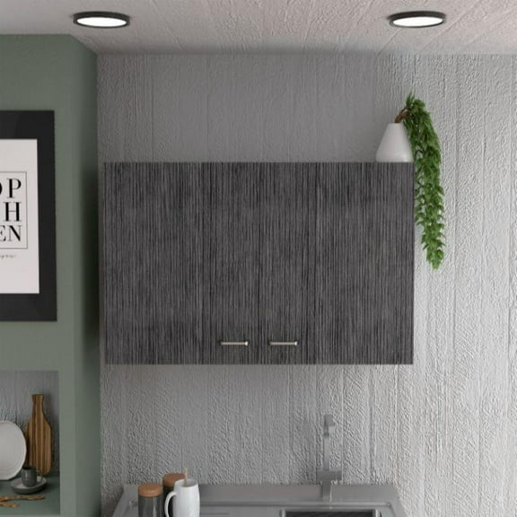 We Have Furniture Wall Cabinet Toran, Kitchen, White / Smoky Oak