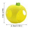 thumbnail image 3 of Apple Shaped Fish Tank Hideout with 3D Printed Design and Multiple Openings, Single Piece, Yellow with Green Leaf, for Betta Fish and Small Fish, Aquarium Decoration, 3 of 8