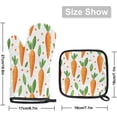 thumbnail image 2 of Easter Carrot Oven Mitts and Pot Holders Set of 2, Vegetable Food Heat Resistant Oven Mitts Kitchen Oven Glove for Cooking, Baking, 2 of 6