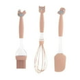 thumbnail image 2 of BBQ Utensil Set | 3-Piece Kitchen Tool Kit – Plastic Handle Whisk, Spatula, Griddle Scraper Brush | Heat-Resistant, Non-Stick, Dishwasher Safe, Durable Cooking Accessories for Grilling Baking, 2 of 9