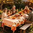 thumbnail image 6 of Fall Thanksgiving Tablecloth Rectangle Festive Washable & Durable for Holiday Dining Table Party Kitchen Indoor Outdoor Fall Decorations for Home by MPOISVA, 6 of 8