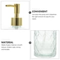 thumbnail image 3 of MasteelfCA Delicate Glass Bottle Hand Soap Press Bottle Shampoo Dispenser Bottle 400ml, 3 of 7