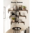 thumbnail image 4 of Juego de estantes de pared AMADA HOMEFURNISHING Wood Floating 6 piezas, 4 of 8