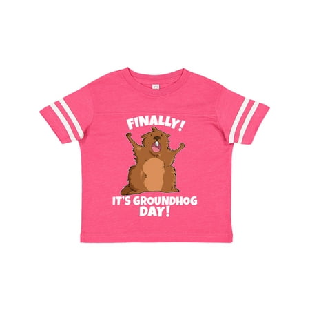 

Inktastic Finally it s Groundhog Day Gift Toddler Boy or Toddler Girl T-Shirt