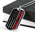 thumbnail image 3 of Diesel Power Stars Dog Tag Stainless Steel or 18k Gold 24" Chain, 3 of 8
