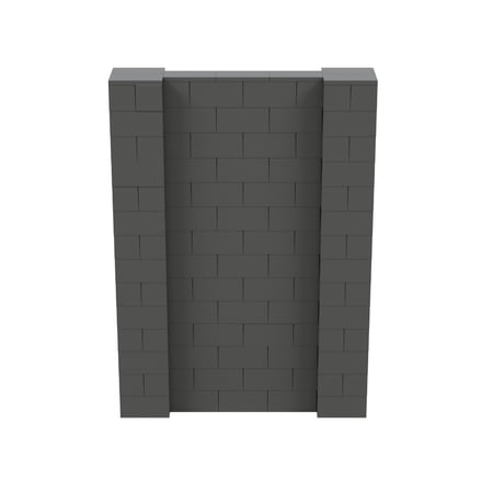 EverBlock 5’ x 7’ Wall Kit | Modular Building Blocks | Wall System for Building, Display & Structures | Room Divider & Partition | Easy to Connect & Reuse | Indoor & Outdoor Use