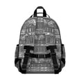 thumbnail image 3 of Boho Bohemia Geometric Line Art Backpack for School,Cute School Bag,Schoolbag with Adjustable Shoulder Straps & Padded Back,15.25"x11.5"x5.25", 3 of 6