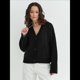thumbnail image 5 of Cárdigan Grueso de Punto con Cuello en V y Bolsillos para Mujer Negro M, 5 of 10