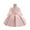 Pink, variant on LWavelet Elegant Toddler Girl Dress with Lace Applique Long Sleeve Bowknot Design Formal Princess Gown
