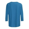 thumbnail image 3 of Cilsoka Summer Blouses for Women 2026, Hanukkah Shirt Women Menorah Print T Shirts 3/4 Length Sleeve Hanukkah Shirts Loose Fit Crew Neck Tunic Tops, Graphic Trendy Tees, 3 of 4
