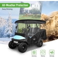 thumbnail image 2 of 10L0L 4 Passenger Golf Cart Enclosure 86’’ , Universal 600D Waterproof Driving Cover for Yamaha EZGO Club Car, Golf Cart Accessories, Black, 2 of 8