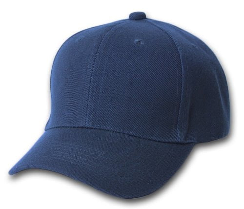 Black Plain Baseball Cap Blank Hat Solid Color Velcro Adjustable 13 Colors