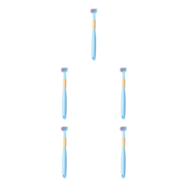 Cepillo de dientes Wosthever cepillo Sensorial de Plástico con mango antideslizante en forma de U A22 Azul Cielo Niño