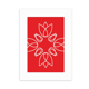 thumbnail image 1 of Flor planta linea Flower Pattern Marco de Fotos de escritorio imagen Blanco Pintura arte 5x7 pulgadas, 1 of 4