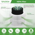 thumbnail image 3 of 2 Pack A1 Replacement Filter Compatible with VEWIOR A1 Air Purifier, AMEIFU AP01W, KOIOS HQKJ-50 Air Pur ifier, 3-in-1 H13 True HEPA Air Cl, 3 of 8
