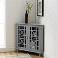 thumbnail image 5 of Pemberly Row Corner Accent Cabinet with 1-Adjustable Shelf in Gray, 5 of 5
