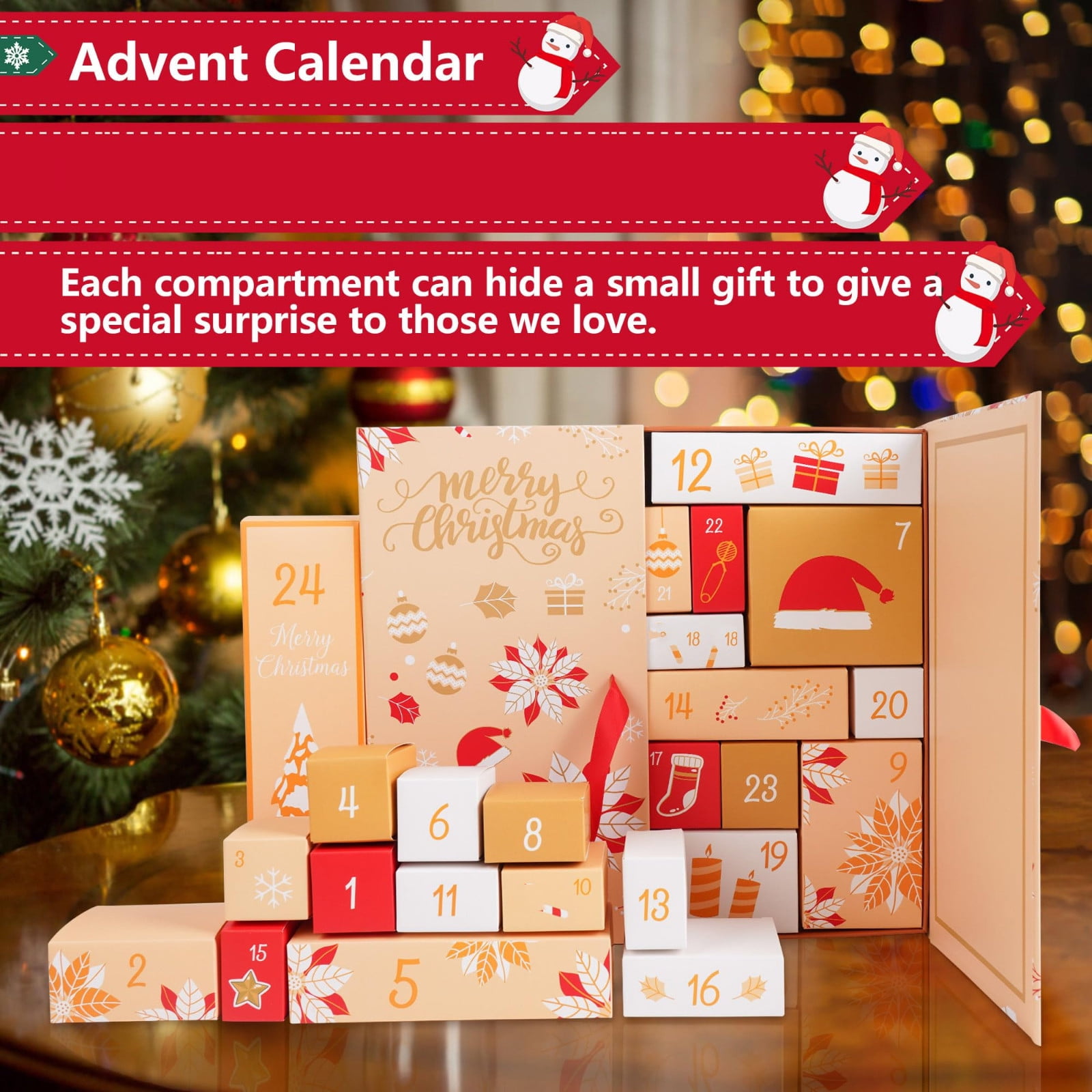 Advent Calendar Christmas 2025, 24 Days Christmas Countdown Calendar Xmas Gifts Empty Box for Kids - Walmart.com advent-calendar-christmas-2025-24-days-christmas-countdown-calendar-xmas-gifts-empty-box-for-kids-walmart-com