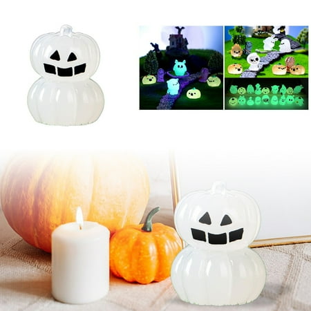 

YruYptpaln Christmas Ornament Friend Middle Finger Pointer Micro Glow In The Dark Cute Pumpkin Decorations DIY Accessories Resin Trinket