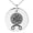 Silver, variant on Stainless Steel Binding Vegvisir Troll Cross Runic Viking Engraved Small Medallion Circle Charm Pendant Necklace