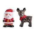 thumbnail image 1 of Holiday Time Santa & Reindeer Salt & Pepper Shakers, 1 of 5
